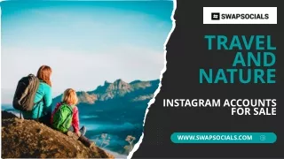 Travel and Nature Instagram Accounts for Sale