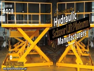 Scissor Lift Platorm