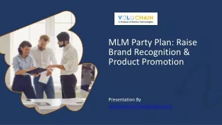 MLM Party Plan: Raise Brand Recognition |Product Promotion