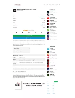MHDTVWorld APK v4.8 Download (Live TV Channels)
