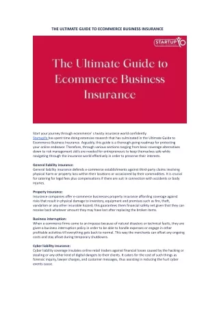 ULTIMATE GUIDE  FOR ECOMMERCE BUSINESS INSURANCE.docx