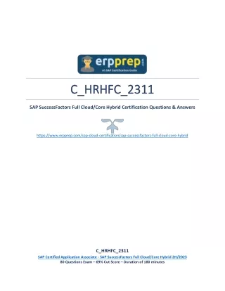 C_HRHFC_2311 PDF Questions and Answers