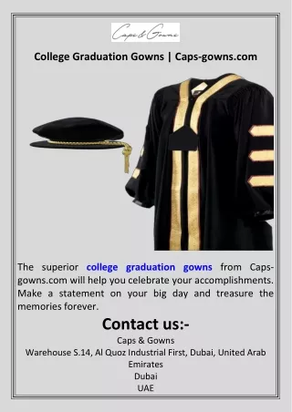 College Graduation Gowns  Caps-gowns.com