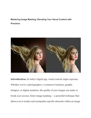 Mastering Image Masking_ Elevating Your Visual Content with Precision