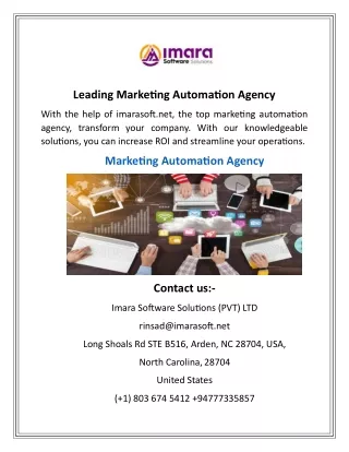 Leading Marketing Automation Agency