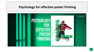 Psychology for effective poster Printing