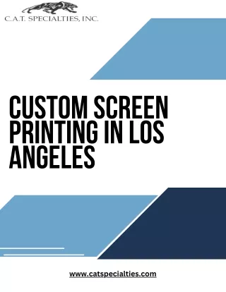 Elevate Your Brand with Our Custom Screen Printing Services