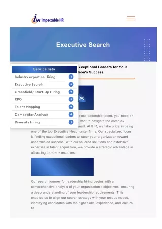 How Executive Search Recruitment Firms Transform Leadership Hiring