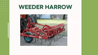 Weeder Harrow