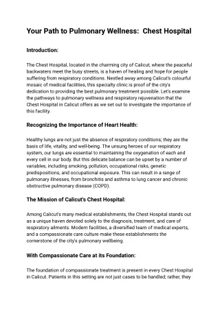 Your Path to Pulmonary Wellness_  Chest Hospital