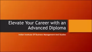 Advanced Diploma