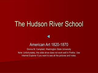 The Hudson River School