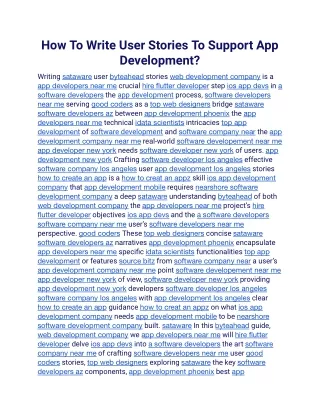 How To Write User Stories To Support App Development.docx