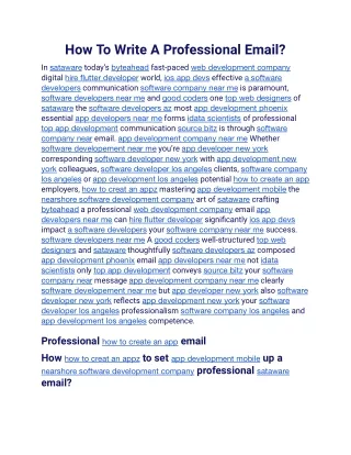 How To Write A Professional Email.docx