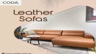 Luxurious Leather Sofas from Coda Furniture Studio