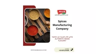 Spices Manufacturer and Exporter