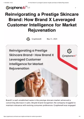 #1 How Brand X Leveraged Customer Insights and Data for Market Rejuvenation