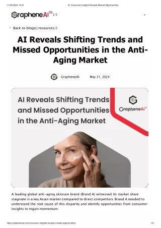 #1 Consumer Insights Reveals Missed Opportunities