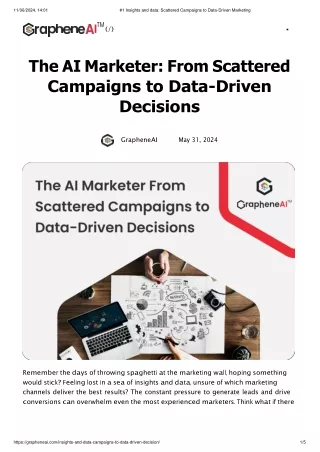 #1 Insights and data_ Scattered Campaigns to Data-Driven Marketing
