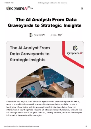#1 Strategic Insights and Data from Data Graveyards