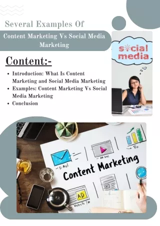 Several Examples Of Content Marketing Vs Social Media Marketing