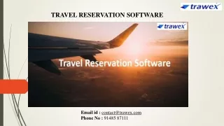 Travel Reservation Software