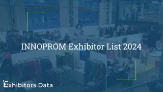 INNOPROM Exhibitor List 2024