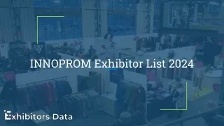 INNOPROM Exhibitor List 2024