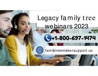 Unlocking Your Family History With Legacy Family Tree Webinars 2023