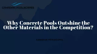 Concrete Pool Installation Mississauga | Canadian PoolScapes