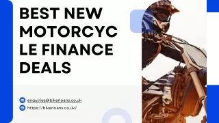 Best new motorcycle finance deals 13 JUNE