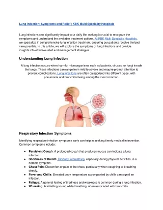 Lung Infection_ Symptoms and Relief _ KBK Multi Speciality Hospitals