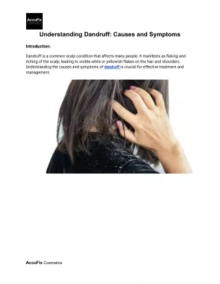 Understanding Dandruff_ Causes and Symptoms