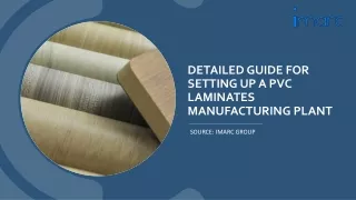 Report on a PVC Laminates Manufacturing Plant