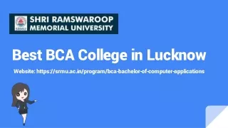 Best BCA College in Lucknow