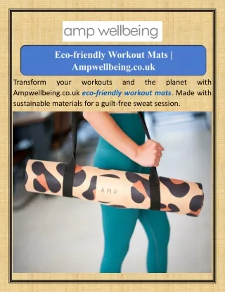 Eco-friendly Workout Mats Ampwellbeing.co.uk