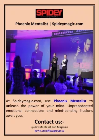 Phoenix Mentalist  Spideymagic.com