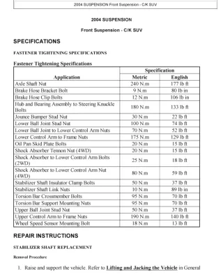 2002 GMC SUBURBAN Service Repair Manual