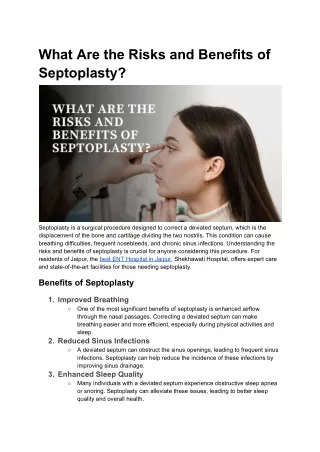 What Are the Risks and Benefits of Septoplasty_