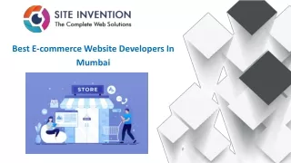Best ecommerce website developers in Mumbai and Navi Mumbai - Site Invention