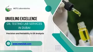 Oil Testing Lab Services in Dubai