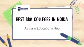 Best BBA colleges in noida