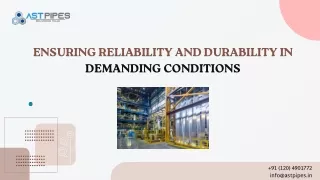 Ensuring Reliability and Durability in Demanding Conditions