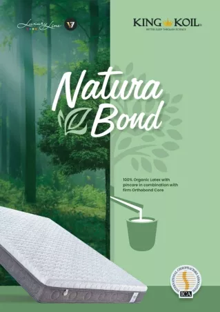 NaturaBond: 100% Organic Latex Mattress | King Koil®