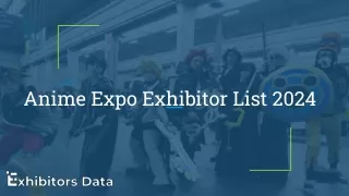 Anime Expo Exhibitor List 2024 (1)