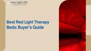 Best Red Light Therapy Beds Buyer’s Guide