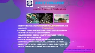 Research Publications of Electronics and Communication Engineering Department