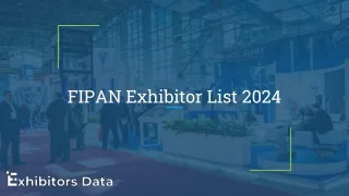 FIPAN Exhibitor List 2024
