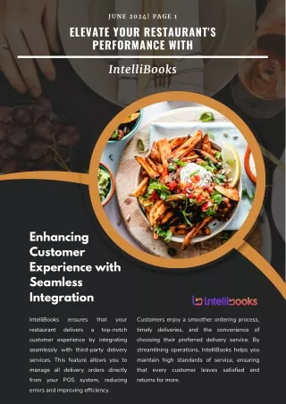 Elevate Your Restaurants Performance with IntelliBooks