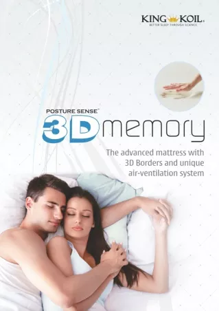 Posture Sense 3D: Medium Soft Memory Foam & Pocket Spring Mattress